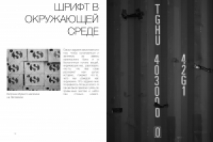 3 и 4 страницы портфолио по типографике (студенческая работа)