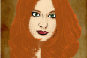 Портрет девушки в Иллюстраторе