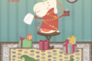 Год козы. Открытка, 2015