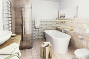 Дизайн ванной в светлых тонах