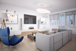 Дизайн гостиной в скандинавском стиле