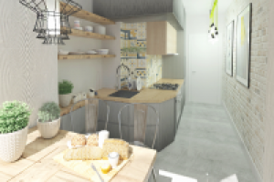 Кухня в стиле лофт