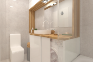 Ванная в минималистичном стиле