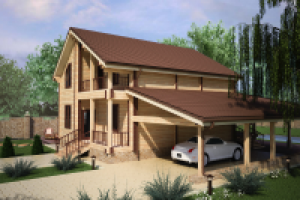 Визуализация деревянных домов