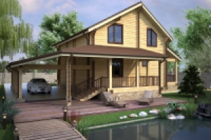 Визуализация деревянных домов