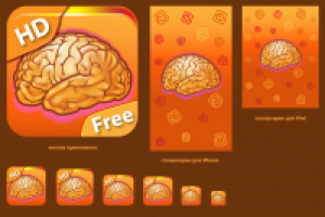 иконка и сплешскрины "Тренер мозга"