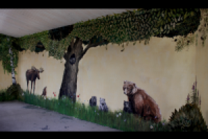 роспись стен "FOREST HOUSE"