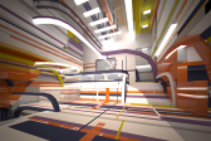 Интерьер вестибюля бассейна