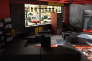 Вестибюль лабораторного корпуса