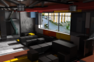 Вестибюль лабораторного корпуса