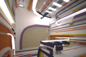 Интерьер вестибюля бассейна