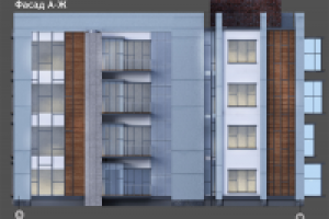 Жилой дом средней этажности_фасад