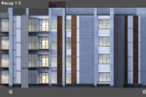 Жилой дом средней этажности_фасад