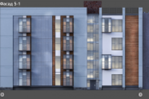 Жилой дом средней этажности_фасад