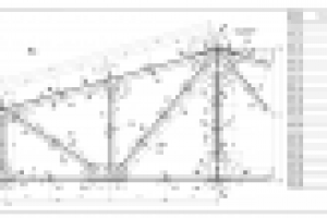 Стальная ферма, пролет 12м