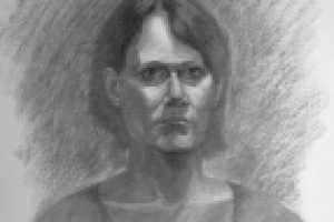 Портрет углём с натурщеци