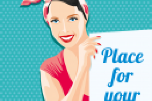 Иллюстрация в стиле pin-up