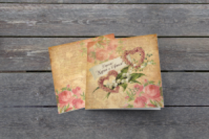 Свадебная открытка-приглашение