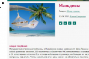 Мальдивы. Обзор страны