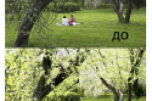 Обработка пейзажа