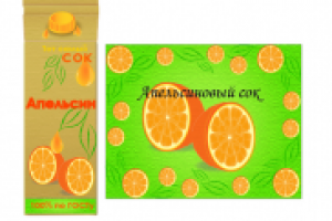 Дизайн коробки сока