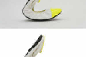 Обтравка обуви на белый фон