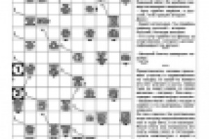 газета сканвордов, внутренняя полоса