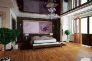 контрастная спальня