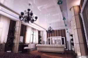 спальня с колонами ( иное цветовое решение)