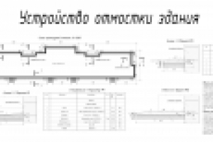 Проект устройства отмостки