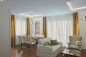 Гостиная в загородном доме