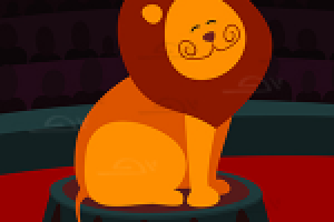 Цирковой лев