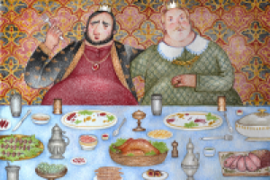 Иллюстрация для сказки Вильгельма Гауфа "Карлик Нос"