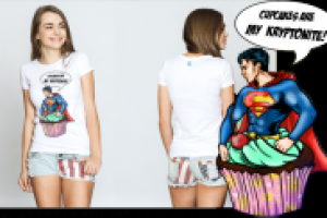 Принт с суперменом для футболки