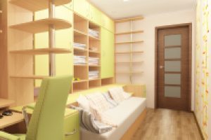 Перепланировка 2-х комнатной хрущевки (детская1)