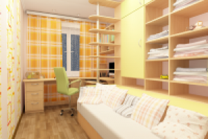 Перепланировка 2-х комнатной хрущевки (детская1)