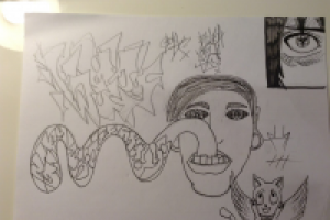 Человек-граффити=язык без костей