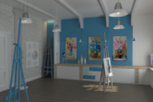 Дизайн-проект интерьера детской художественной школы в Советске