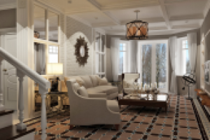 Гостиная в КП "Спасское-Семеновское"