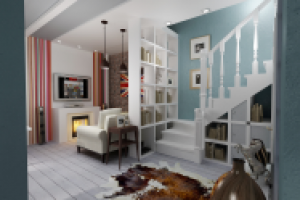 гостиная в таунхаусе