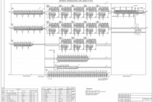 Монтажно-коммутационная схема шкафа