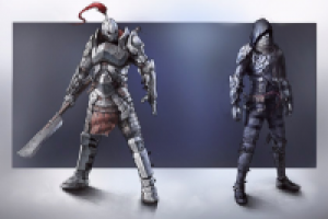 2 концепта персонажей(Воин, Вор)