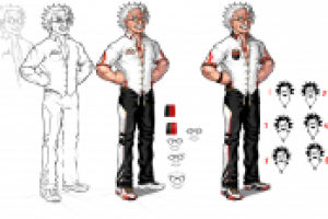 Победа в конкурсе на разработку персонажа.