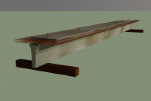 Железобетонная мостовая балка 18м