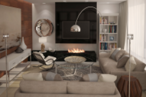 визуализация гостиной