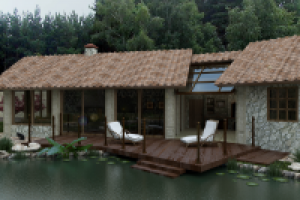 визуализация коттеджа