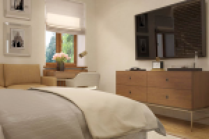 проект гостиничного номера в стиле лофт