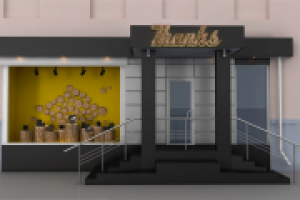 Визуализация витрины ювелирного магазина