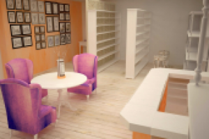 Интерьер антикварного магазина