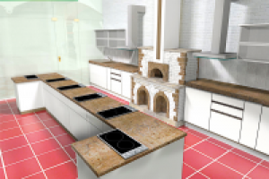 интерьер ресторанного комплекса "вкусно"